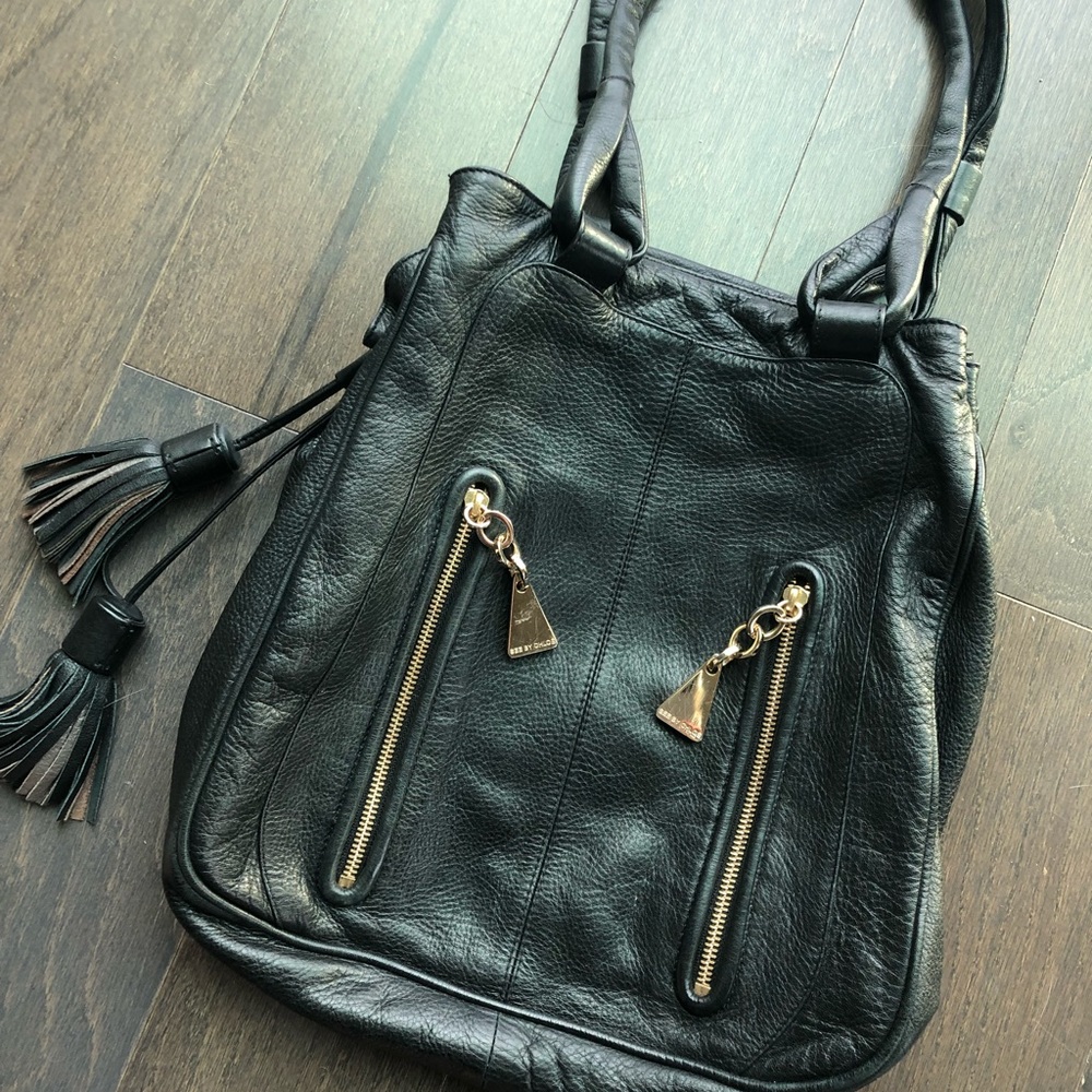 Authentic See by Chloe Black Tassel Shoulder Bag